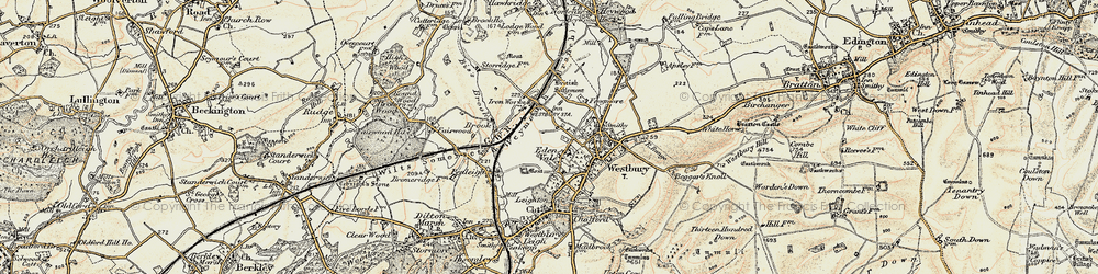 Old map of Eden Vale in 1898-1899