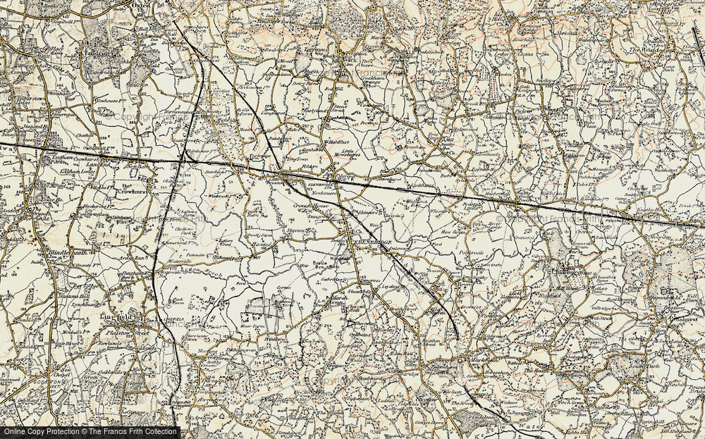 Old Map of Edenbridge, 1898-1902 in 1898-1902