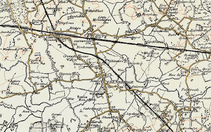 Old map of Edenbridge in 1898-1902