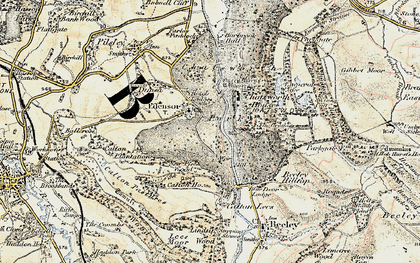 Old map of Edensor in 1902-1903