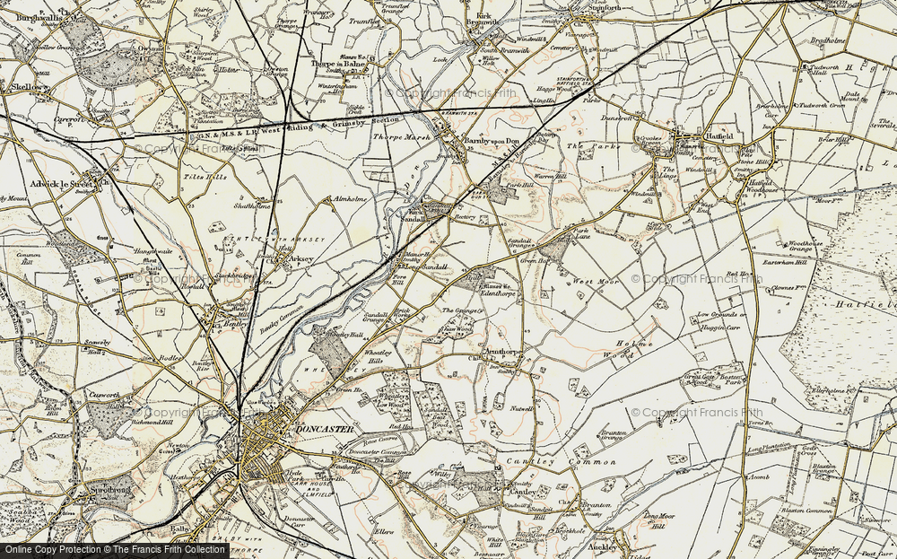 Old Map of Edenthorpe, 1903 in 1903