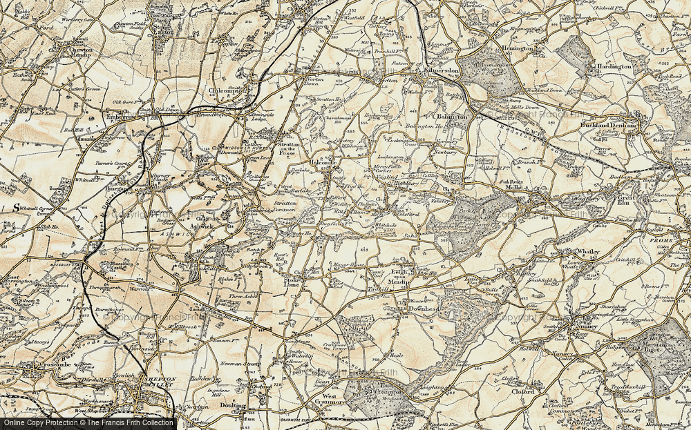 Old Map of Edford, 1899 in 1899
