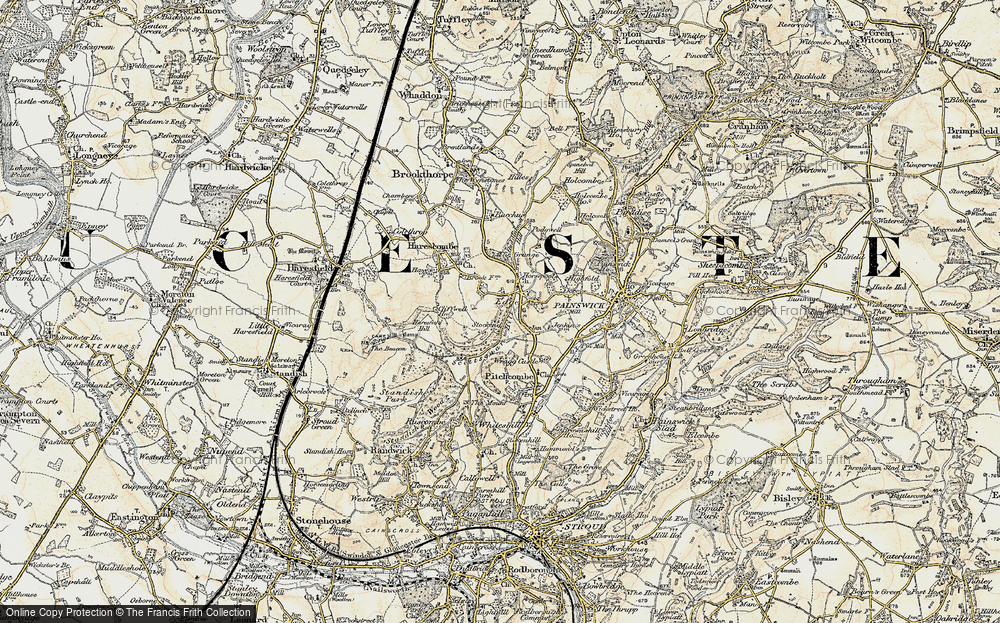 Old Map of Edge, 1898-1900 in 1898-1900