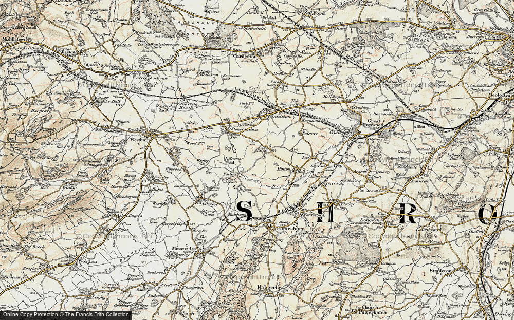 Old Map of Edge, 1902 in 1902