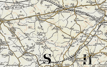 Old map of Edge in 1902