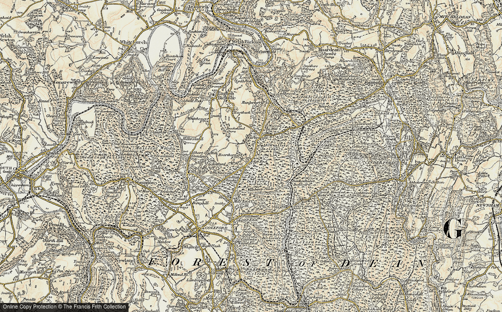 Old Map of Edge End, 1899-1900 in 1899-1900