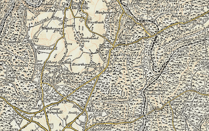 Old map of Edge End in 1899-1900