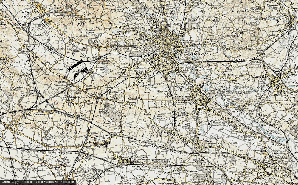 Old Map of Edge Fold, 1903 in 1903