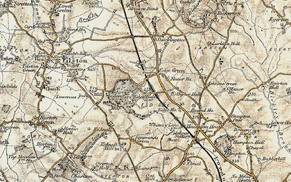 Old map of Edge Green in 1902