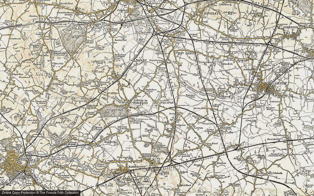 Old Map of Edge Green, 1903 in 1903