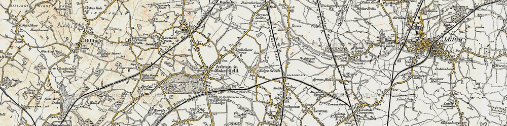 Old map of Edge Green in 1903