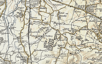 Old map of Edge Hill in 1901-1902