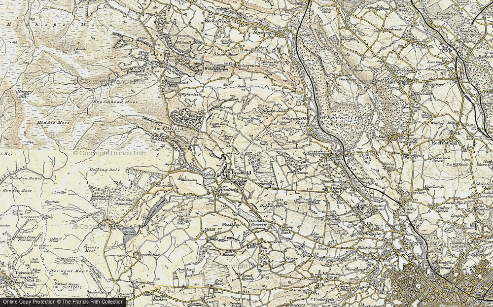 Old Map of Edge Mount, 1903 in 1903