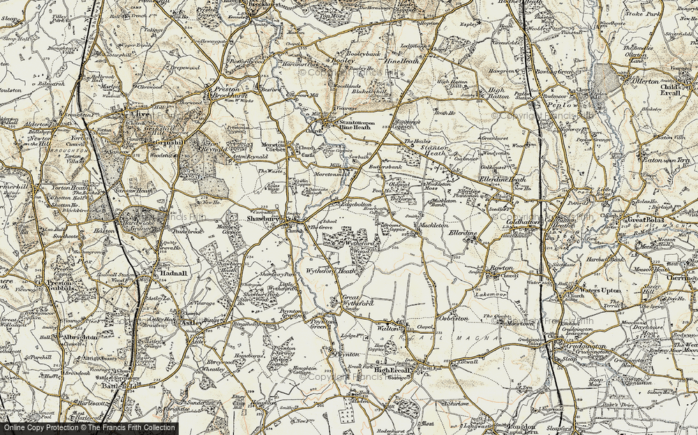 Old Map of Edgebolton, 1902 in 1902