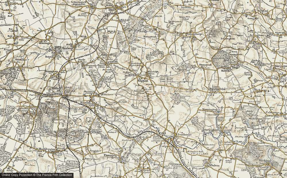 Old Map of Edgefield Street, 1902 in 1902