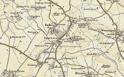 Old map of Westcote Manor in 1898-1901