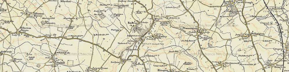 Old map of Edgehill in 1898-1901
