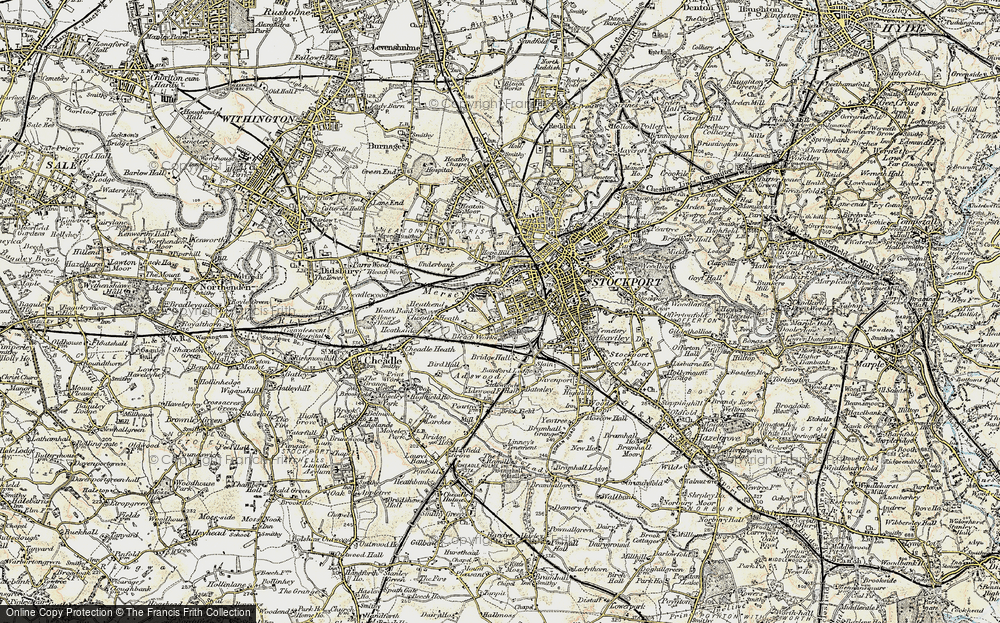 Old Map of Edgeley, 1903 in 1903