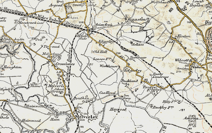 Old map of Berwyn Ho in 1902