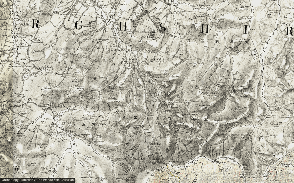 Old Map of Edgerston, 1901-1904 in 1901-1904