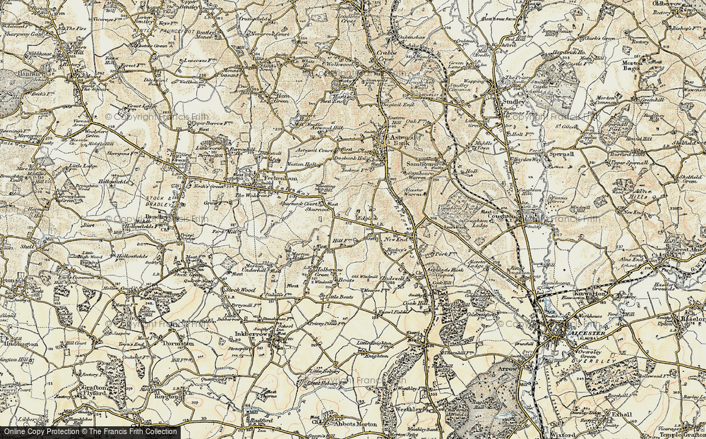 Old Map of Edgiock, 1899-1902 in 1899-1902