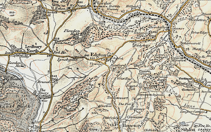 Old map of Laplow Bank in 1901-1903