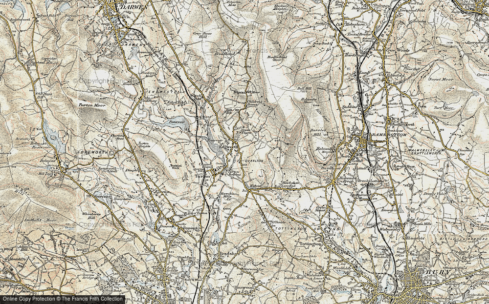 Old Map of Edgworth, 1903 in 1903