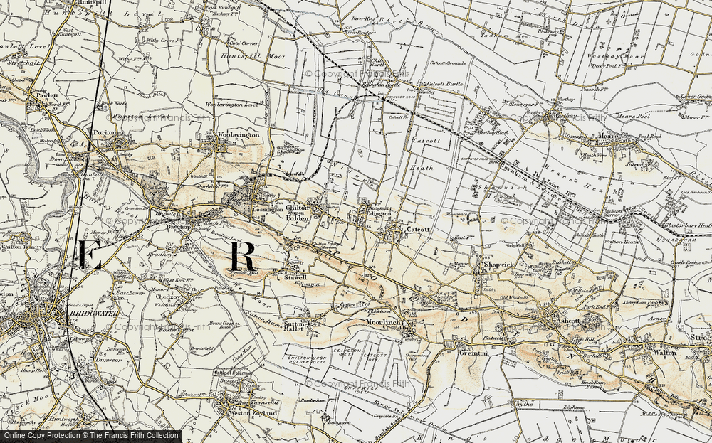 Old Map of Edington, 1898-1900 in 1898-1900