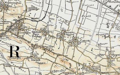 edington 1898 map 1900 somerset