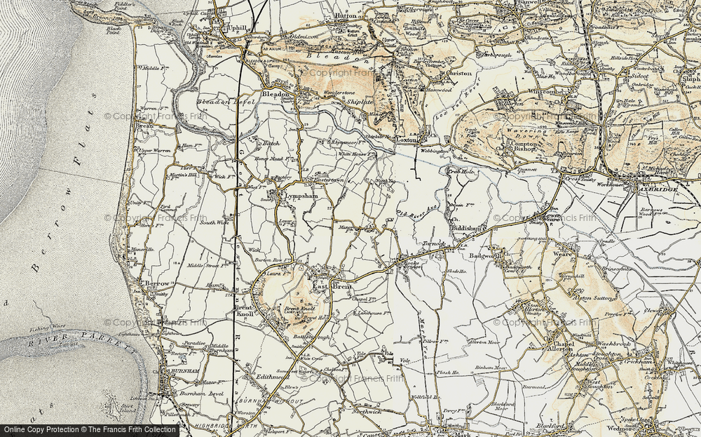 Old Map of Edingworth, 1899-1900 in 1899-1900