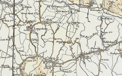 Old map of Edingworth in 1899-1900