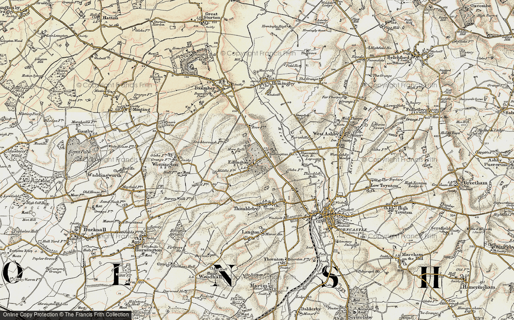 Old Map of Edlington, 1902-1903 in 1902-1903