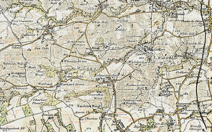 Old map of Edmondsley in 1901-1904