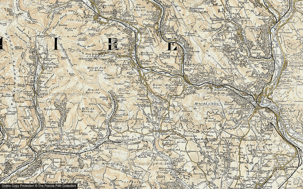 Old Map of Edmondstown, 1899-1900 in 1899-1900