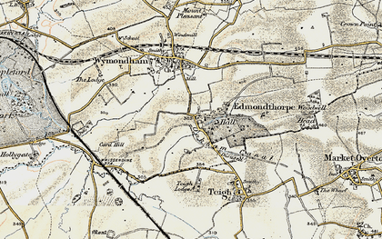 Old map of Edmondthorpe in 1901-1903