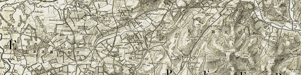 Old map of Brownsbank in 1904-1905