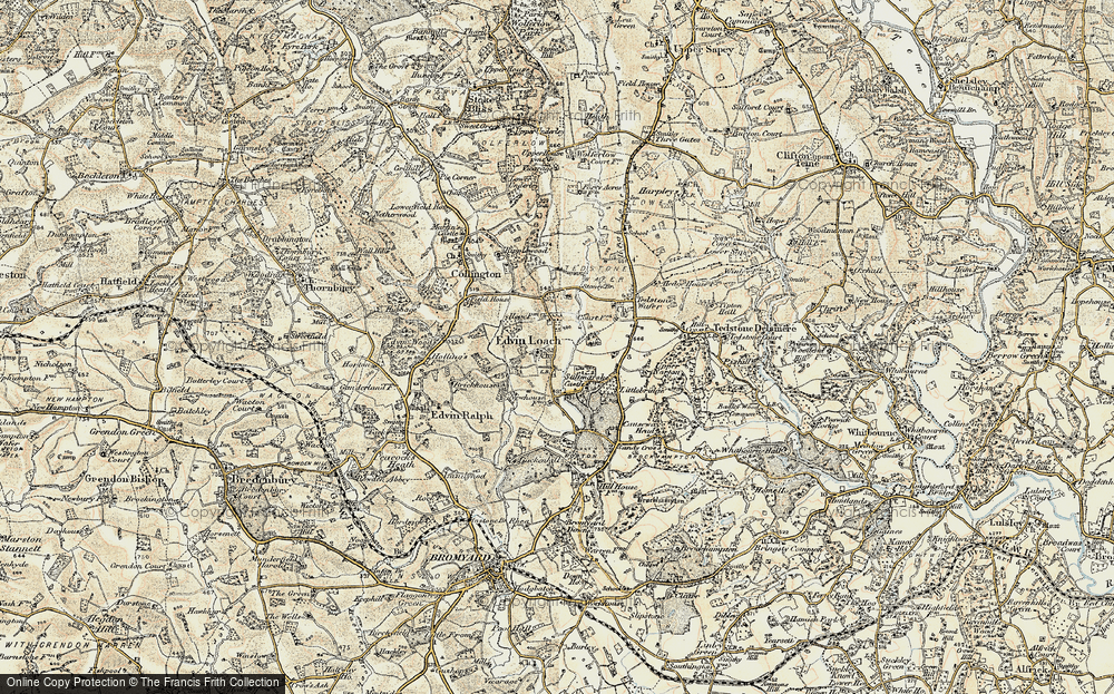 Old Map of Edvin Loach, 1899-1902 in 1899-1902