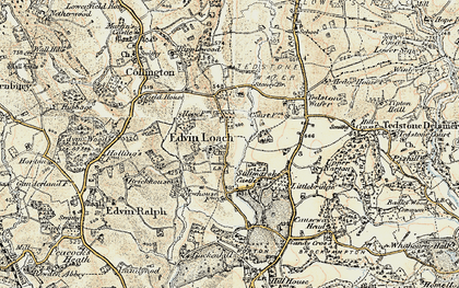 Old map of Edvin Loach in 1899-1902