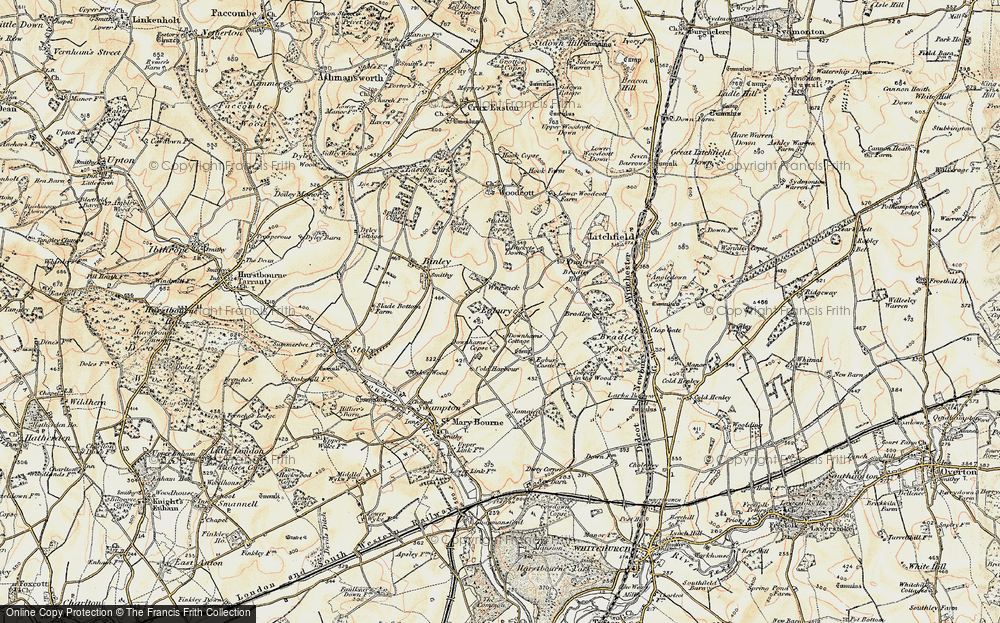 Old Map of Egbury, 1897-1900 in 1897-1900