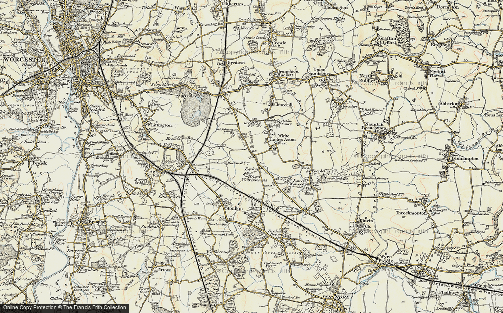 Old Map of Egdon, 1899-1901 in 1899-1901