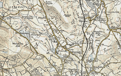 Old map of Egerton in 1903