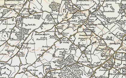 Old map of Egerton Forstal in 1897-1898