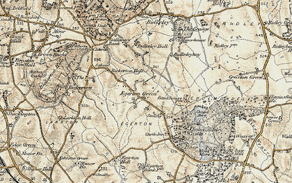 Old map of Egerton Green in 1902