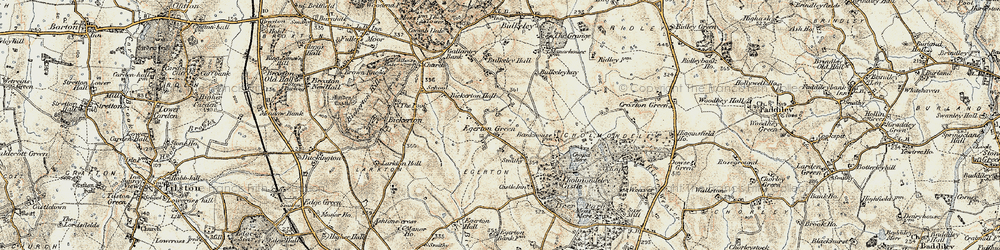 Old map of Egerton Green in 1902