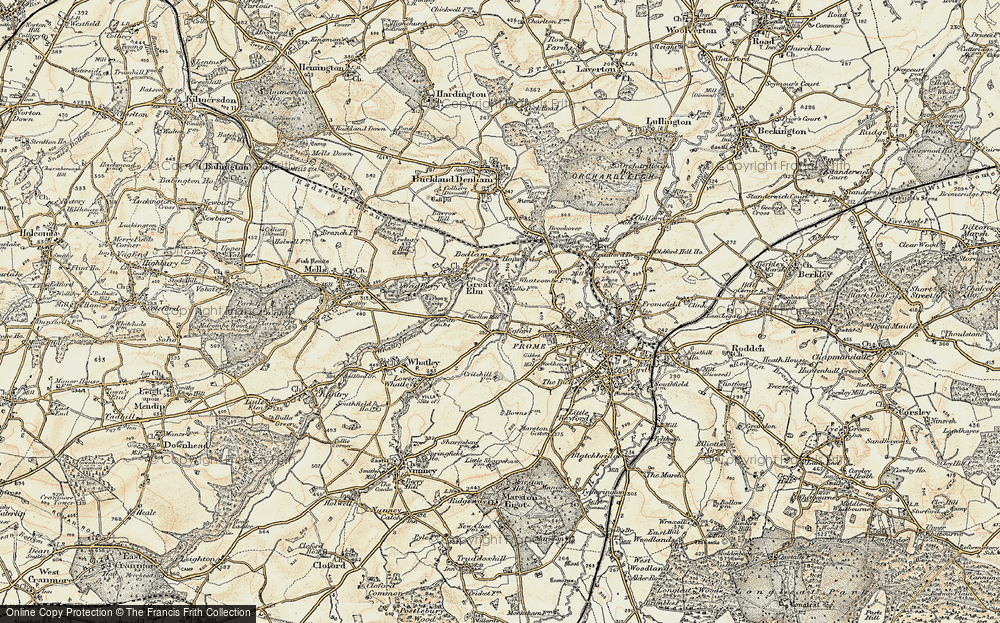 Old Map of Egford, 1898-1899 in 1898-1899