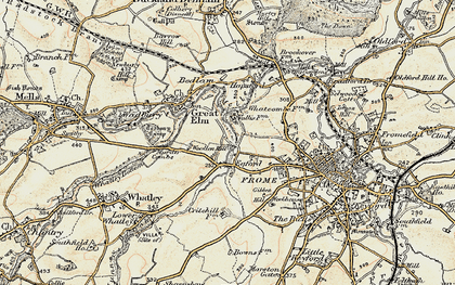 Old map of Egford in 1898-1899