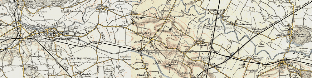 Old map of Eggborough in 1903