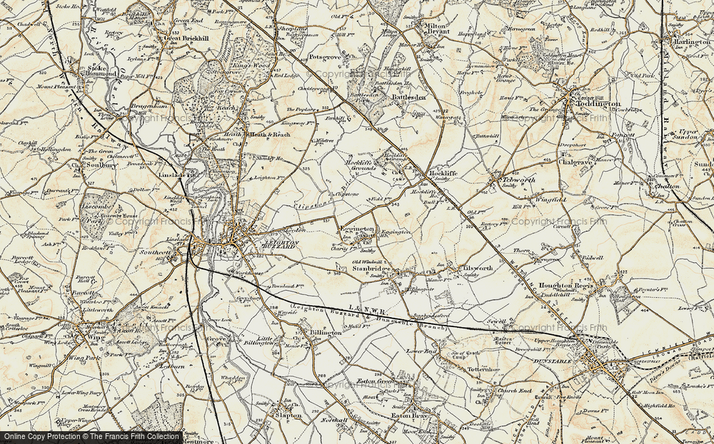 Old Map of Eggington, 1898-1899 in 1898-1899