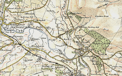Old map of Egglesburn in 1903-1904