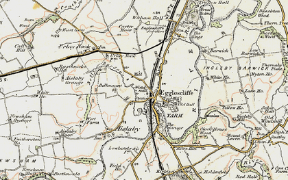 Old map of Egglescliffe in 1903-1904